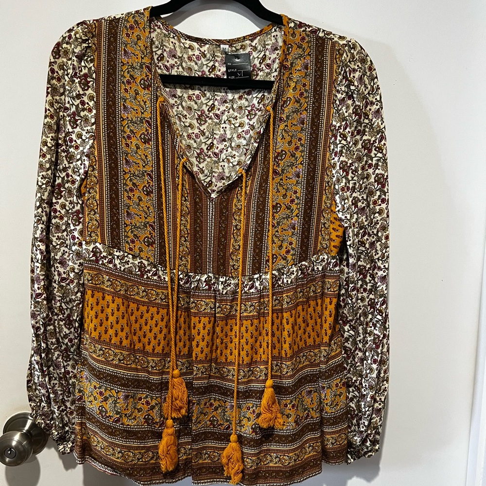 🛍️ Floral Bohemian Women's Top